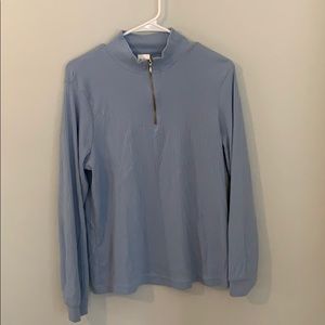 Light blue long sleeve high neck shirt